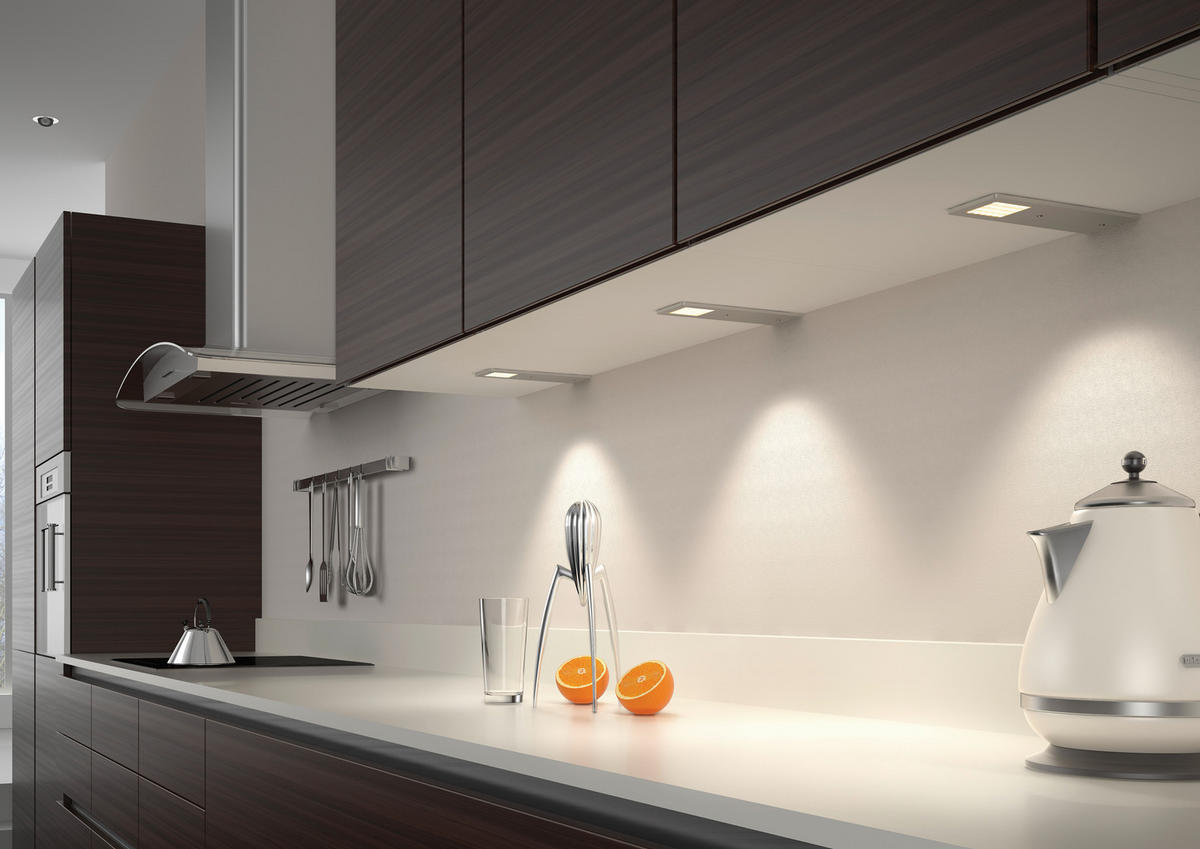 UNTERBAULEUCHTEN-SET - Alufarben, Basics, Metall (25/12,5/6cm) - HKT