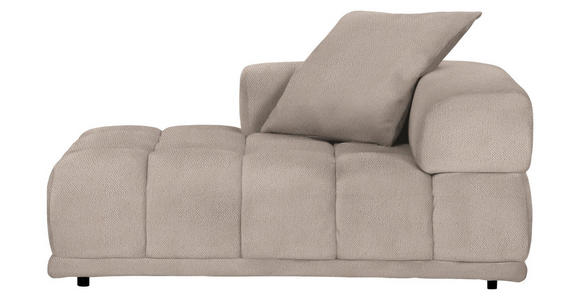 SOFAELEMENT in Flachgewebe Beige  - Beige/Schwarz, KONVENTIONELL, Kunststoff/Textil (125/66/155cm) - Carryhome