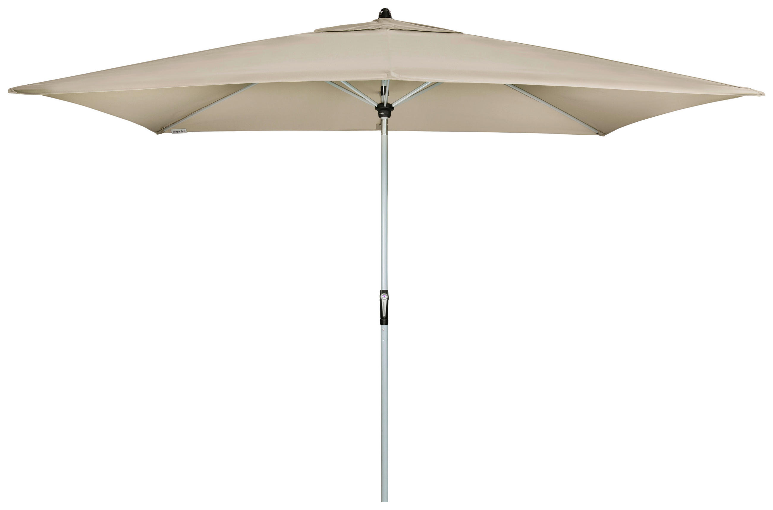 SONNENSCHIRM 300x200 cm Naturfarben  - Silberfarben/Naturfarben, Design, Textil/Metall (300/200cm) - Doppler