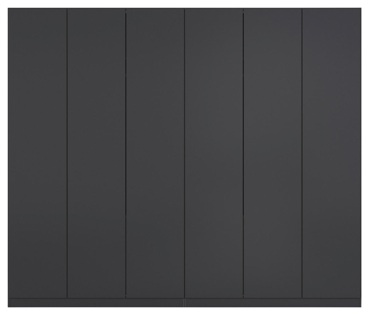 FALTTÜRENSCHRANK 271/229/54 cm 6-türig Dunkelgrau  - Dunkelgrau, Holzwerkstoff (271/229/54cm) - Rauch Möbel