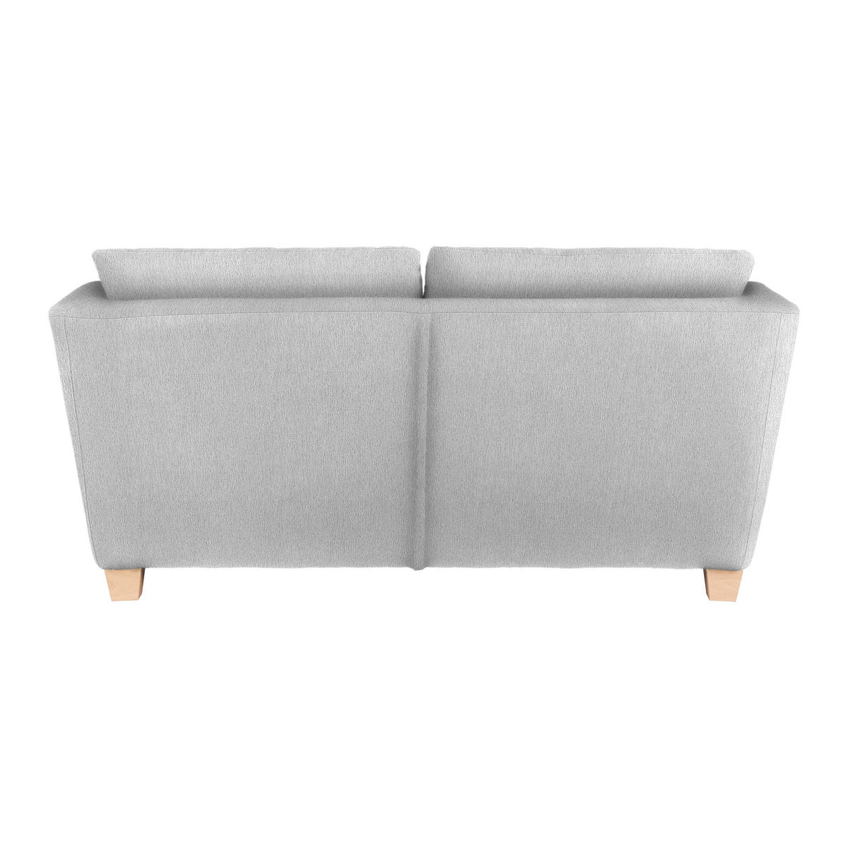2-SITZER-SOFA in chenille couleur argentée  - couleur écru/couleur argentée, textile/bois (190/70-85/95cm) - MID.YOU