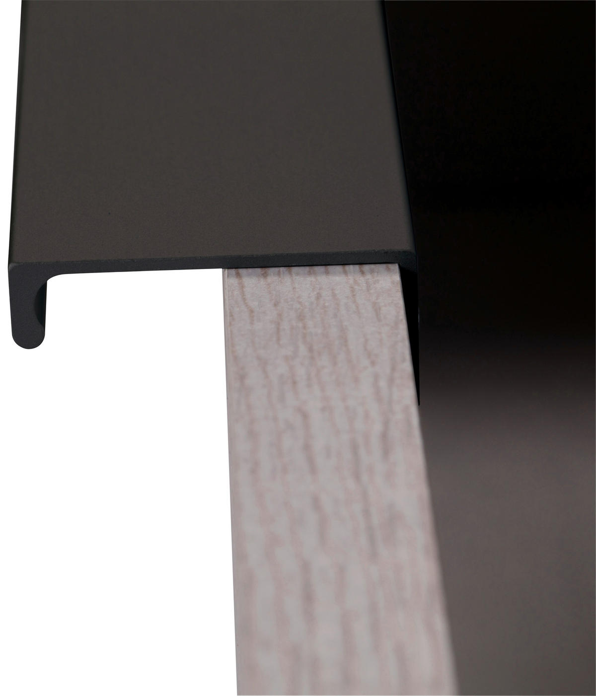 NACHTSCHRANK 52/74/38 cm  - Klar/Eichefarben, MODERN, Glas/Holzwerkstoff (52/74/38cm) - MID.YOU