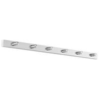 GARDEROBENLEISTE  in Edelstahlfarben  - Edelstahlfarben, Design, Metall (60cm) - Zack