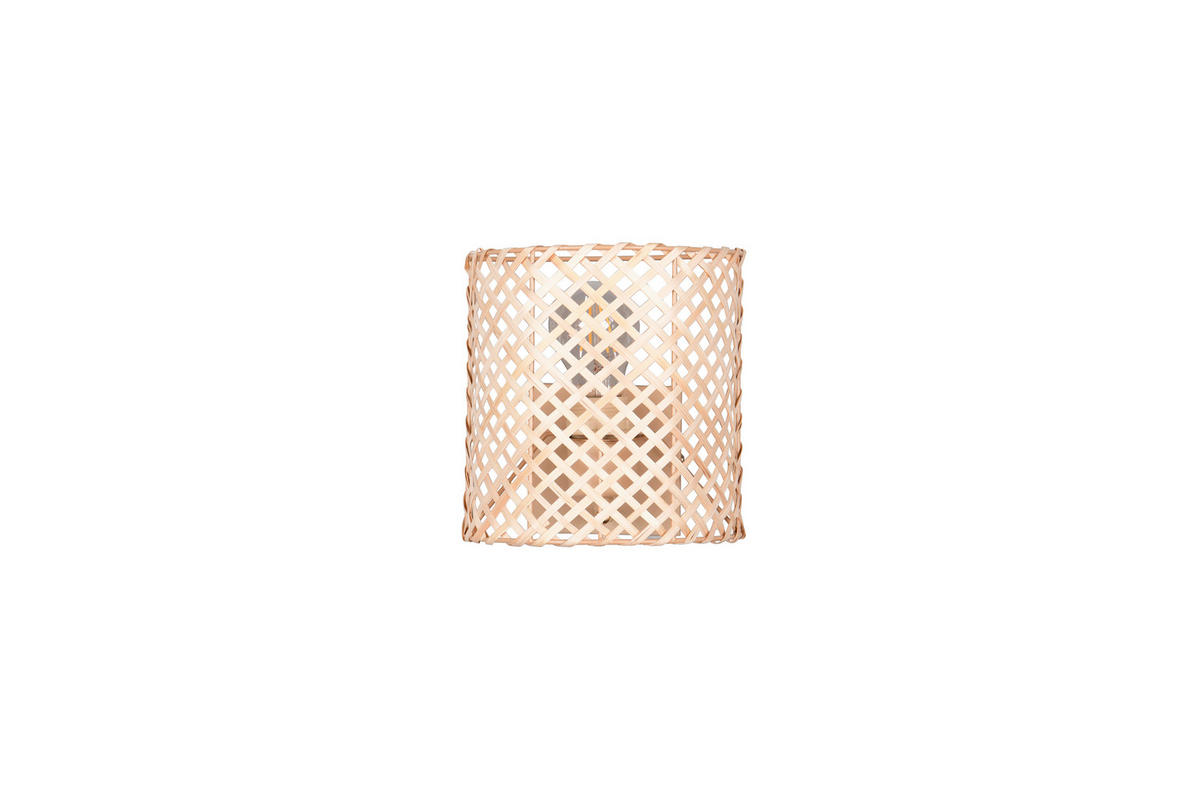 WANDLEUCHTE - Beige/Naturfarben, Natur, Naturmaterialien/Metall (19/19/10,5cm)