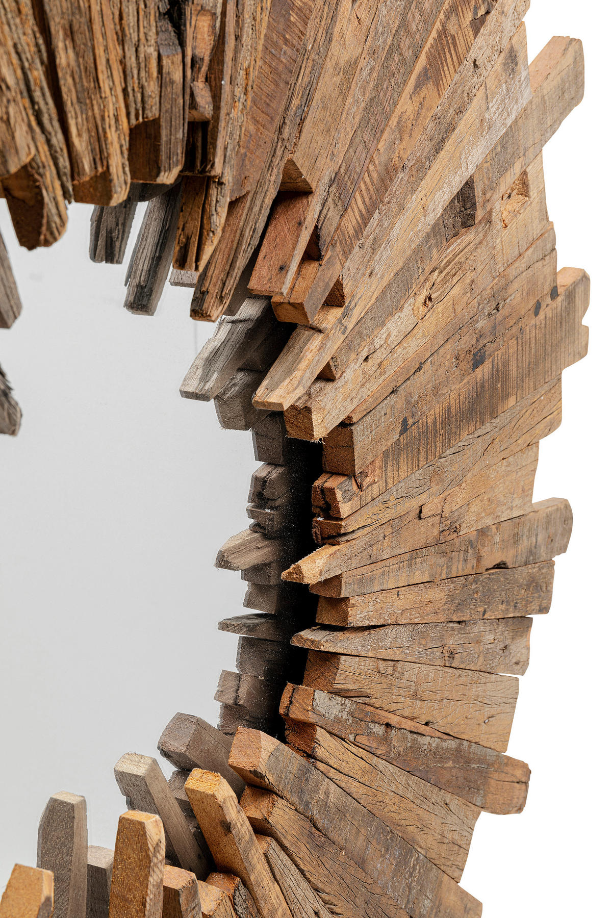 WANDSPIEGEL  - Naturfarben, Natur, Glas/Holz (120/3cm) - Kare-Design