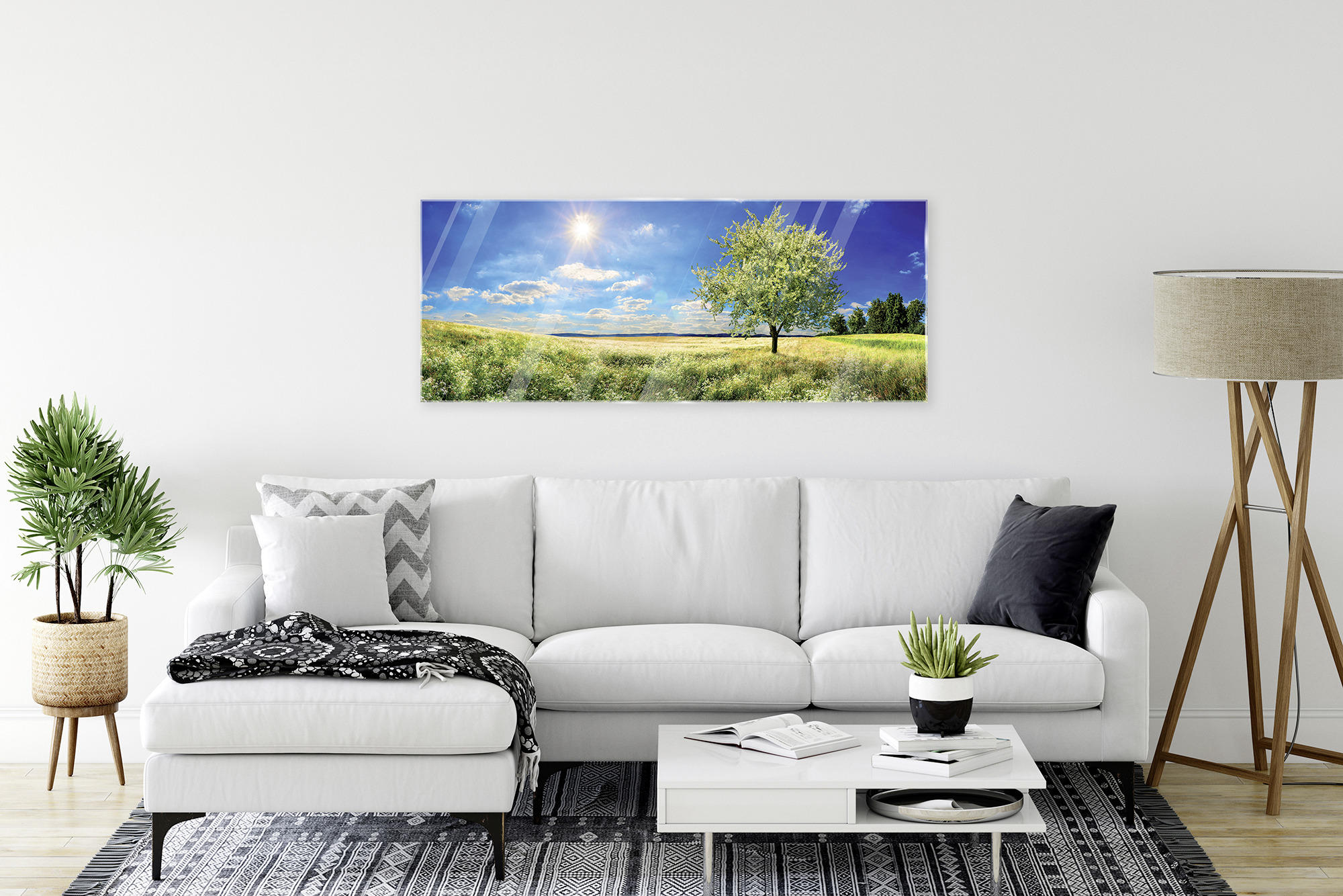 OBRAZ NA SKLE, krajina a příroda, 50/125 cm  - vícebarevná, Natur, sklo (50/125cm) - Euroart