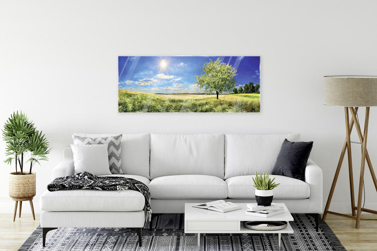 OBRAZ NA SKLE, krajina a příroda, 50/125 cm  - vícebarevná, Natur, sklo (50/125cm) - Euroart