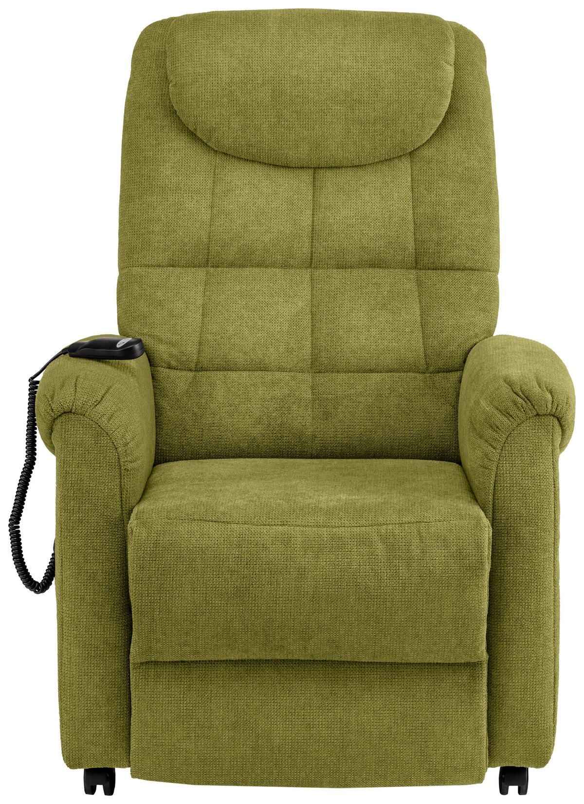 FERNSEHSESSEL in Mikrofaser Grün  - Schwarz/Grün, KONVENTIONELL, Kunststoff/Textil (83/113/92cm) - Xora