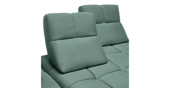 ECKSOFA in Struktur Hellblau 233/313 cm - Schwarz/Hellblau, Design, Kunststoff/Textil (233/313cm) - Emilio Belluti