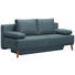 SCHLAFSOFA in Textil Hellblau - Naturfarben/Hellblau, Design, Holz/Textil (192/92/90cm) - Novel SCHLAFSOFA in Textil Hellblau - Naturfarben/Hellblau, Design, Holz/Textil (192/92/90cm) - Novel