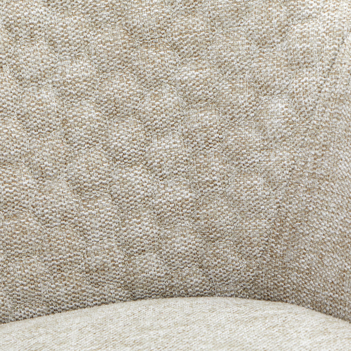 KAROSSZÉK tölgyfa, bézs  - bézs/tölgyfa, Konventionell, textil/fa (56,5/80/58cm) - Livetastic