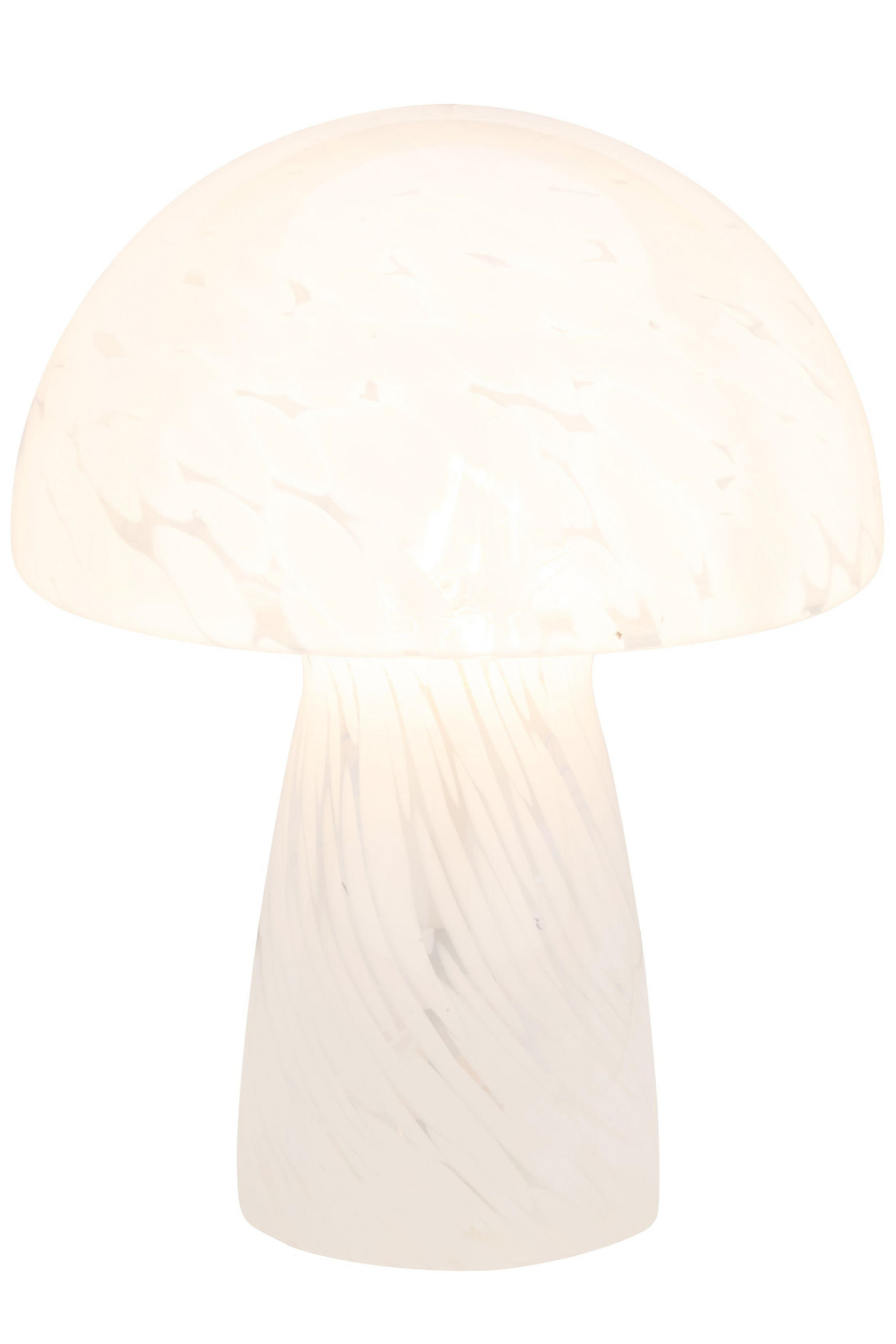 STOLNÍ LAMPA, E27, 21/28 cm  - bílá, Konvenční, sklo (21/28cm) - Novel