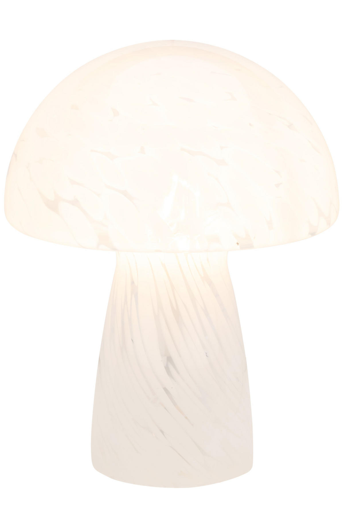 TISCHLEUCHTE - Weiss, Konventionell, Glas (21/28cm) - Novel