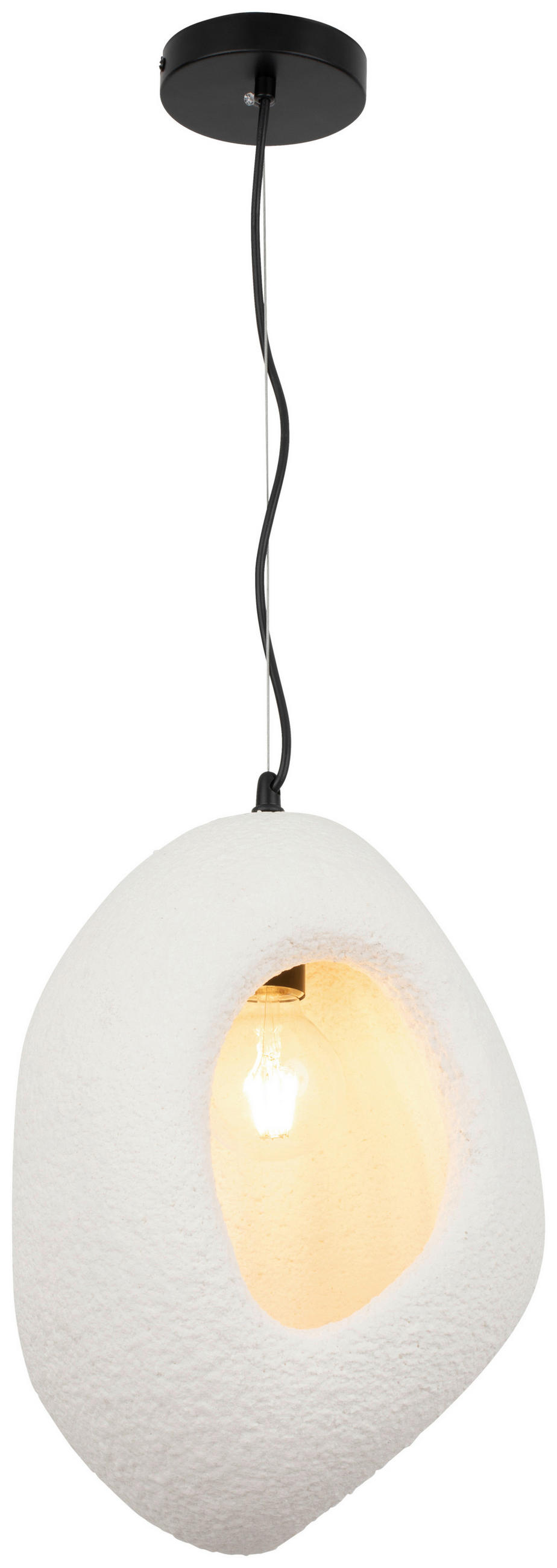 HÄNGELEUCHTE 28/120 cm  - Weiß, Design, Kunststoff/Metall (28/120cm) - Collet's Monde