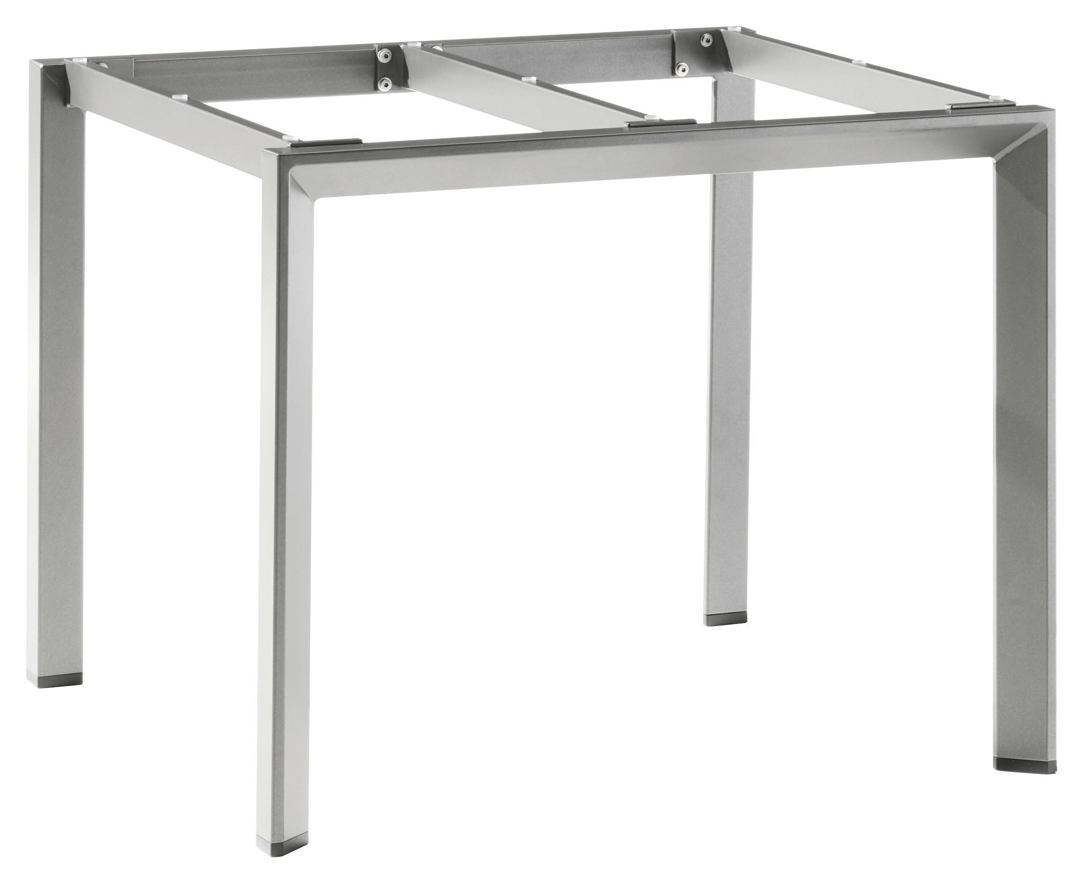 GARTENTISCHGESTELL 90/90/74 cm Metall  - Graphitfarben, Design, Metall (90/90/74cm) - Sieger