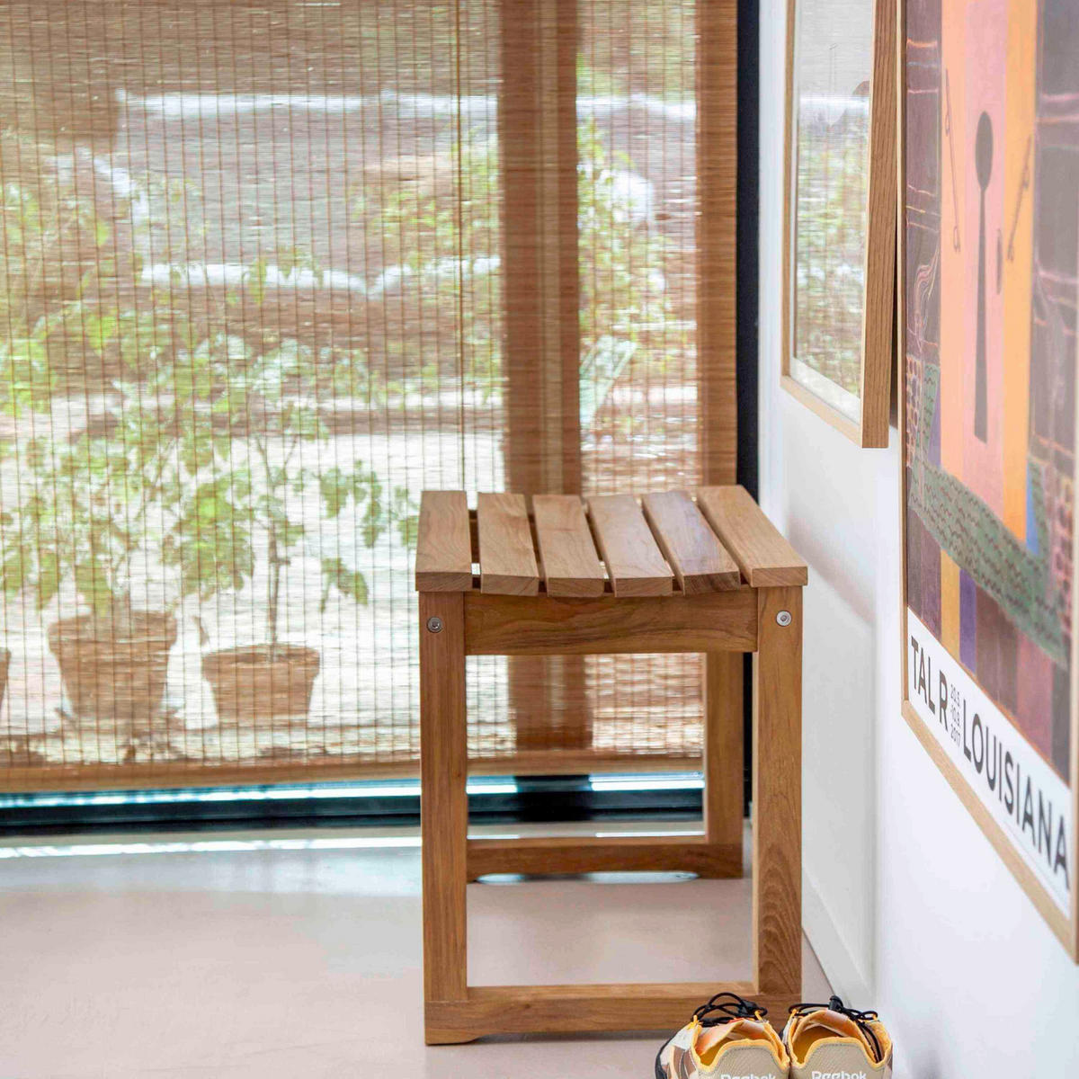 HOCKER Holz Naturfarben  - Naturfarben, Design, Holz (55/43/40cm) - MID.YOU