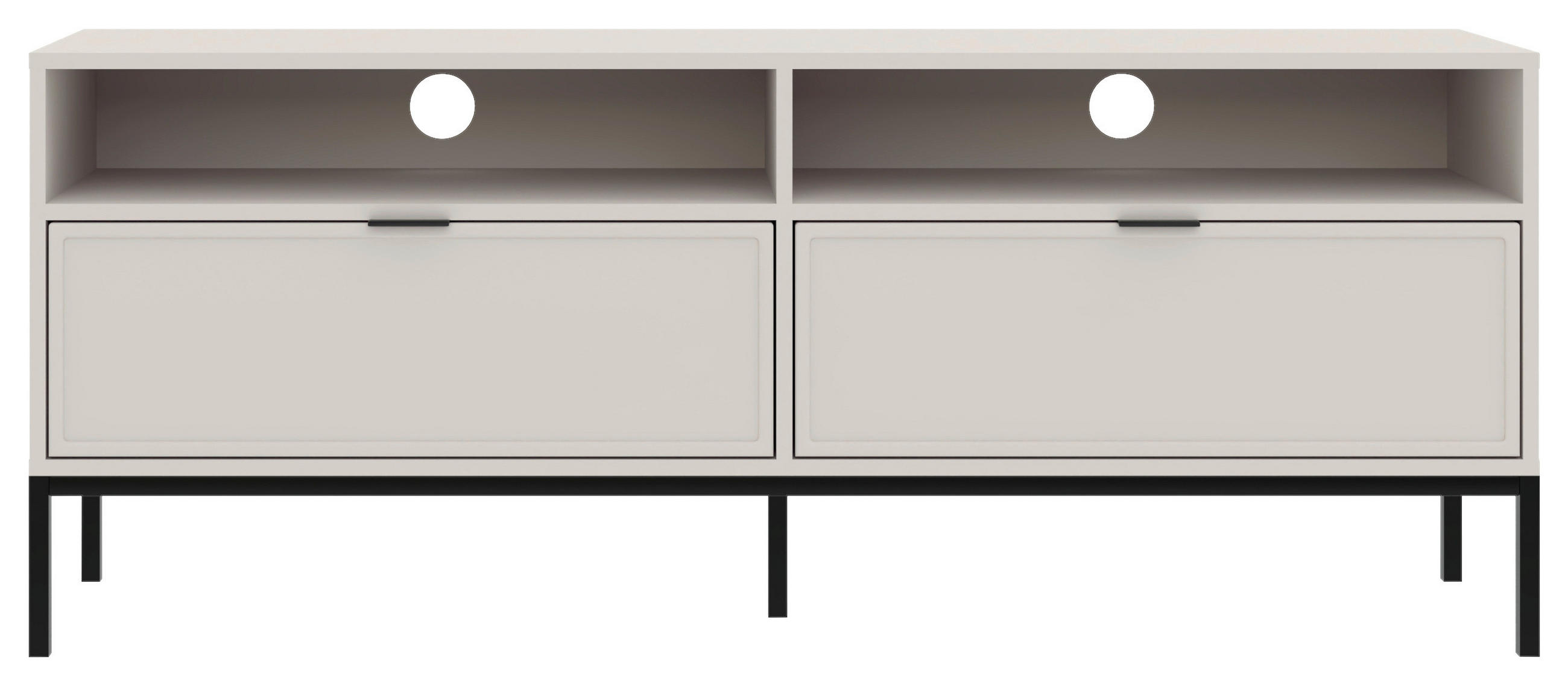 TV-ELEMENT - Kaschmir/Schwarz, Design, Holzwerkstoff/Metall (150/60/40cm) - MID.YOU