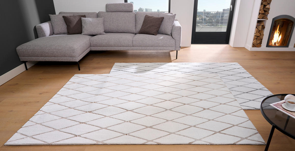 SZŐTT SZŐNYEG Country Life  Diamond -Best-  - szürke, Trend, textil (80/150cm) - Novel