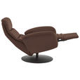 RELAXSESSEL in Leder Braun  - Schwarz/Braun, Design, Leder/Metall (76/108/86cm) - Dieter Knoll