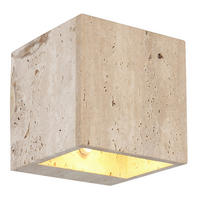 LED-WANDLEUCHTE Rojas 12/12/12 cm  - Naturfarben/Weiß, Natur, Stein/Metall (12/12/12cm)