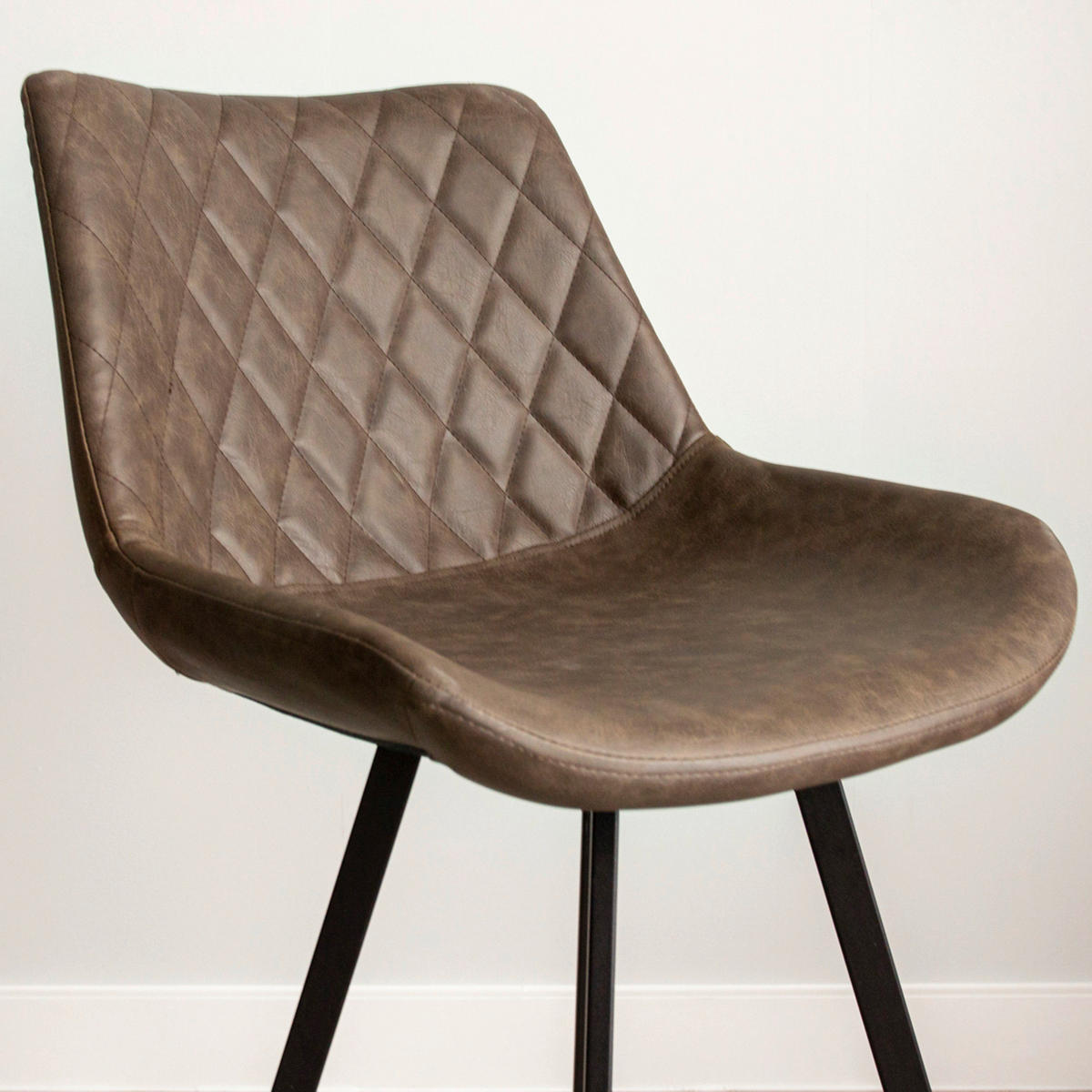 SADA BAROVÝCH ŽIDLÍ 2 kusy - černá/šedohnědá, Konvenční, kov/textil (50/102/55cm) - MID.YOU