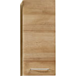 HÄNGESCHRANK 30/70/20 cm  - Chromfarben/Eichefarben, KONVENTIONELL, Glas/Holzwerkstoff (30/70/20cm) - Xora