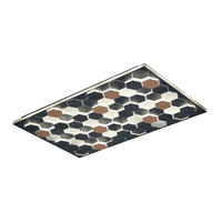 STROPNÍ LED SVÍTIDLO, 70/115/7,5 cm - černá, Design, kov (70/115/7,5cm) - Cinque