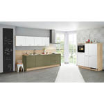 EINBAUKÜCHE   - Eichefarben/Magnolie, Design, Holzwerkstoff - Dieter Knoll