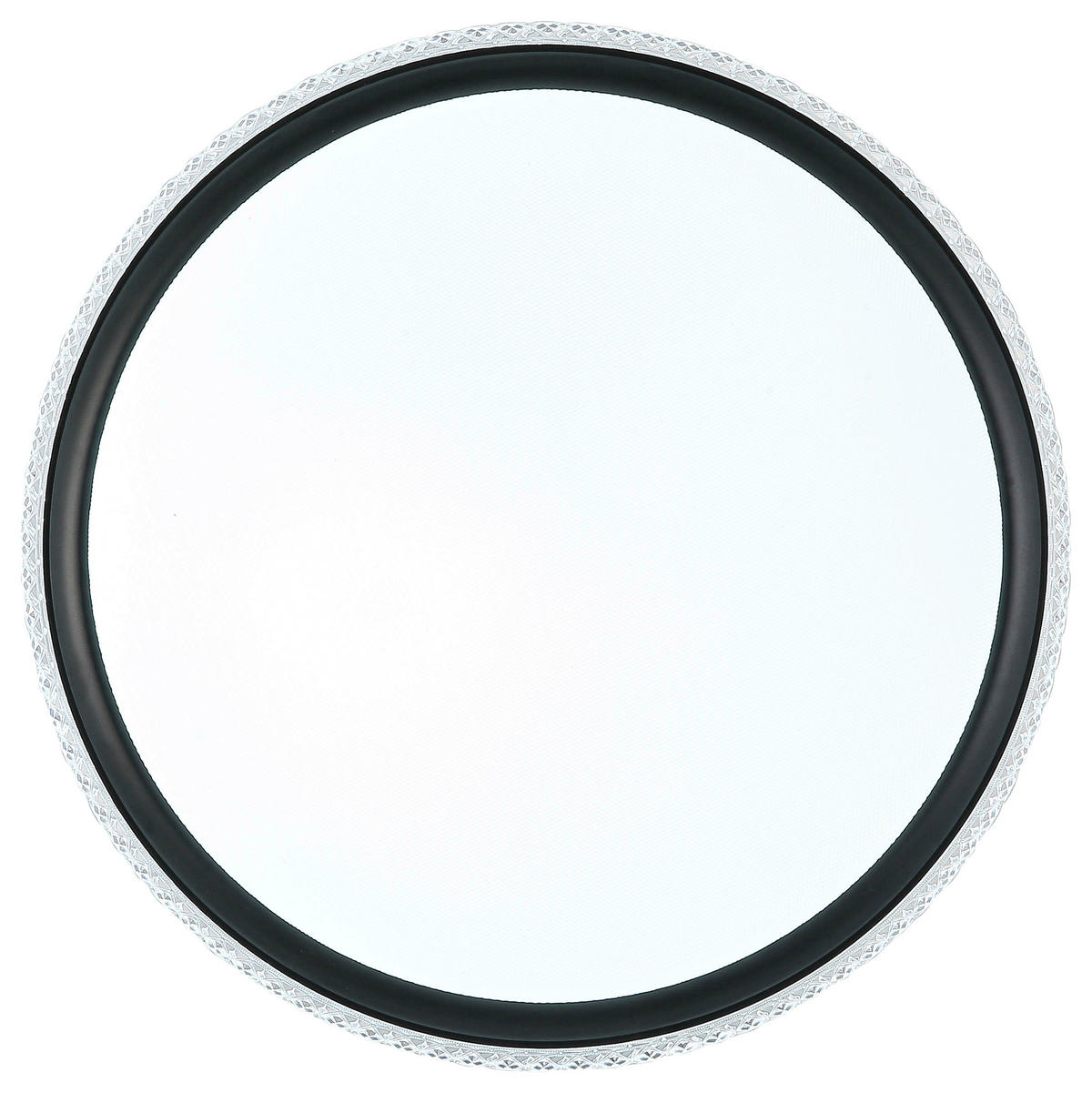 DECKENLEUCHTE  40/6 cm    - Transparent/Schwarz, Trend, Kunststoff/Metall (40/6cm) - Novel