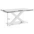 ESSTISCH in Metall, Glas 160(250)/90/77 cm - Edelstahlfarben/Grau, Design, Glas/Metall (160(250)/90/77cm) - Dieter Knoll ESSTISCH in Metall, Glas 160(250)/90/77 cm - Edelstahlfarben/Grau, Design, Glas/Metall (160(250)/90/77cm) - Dieter Knoll