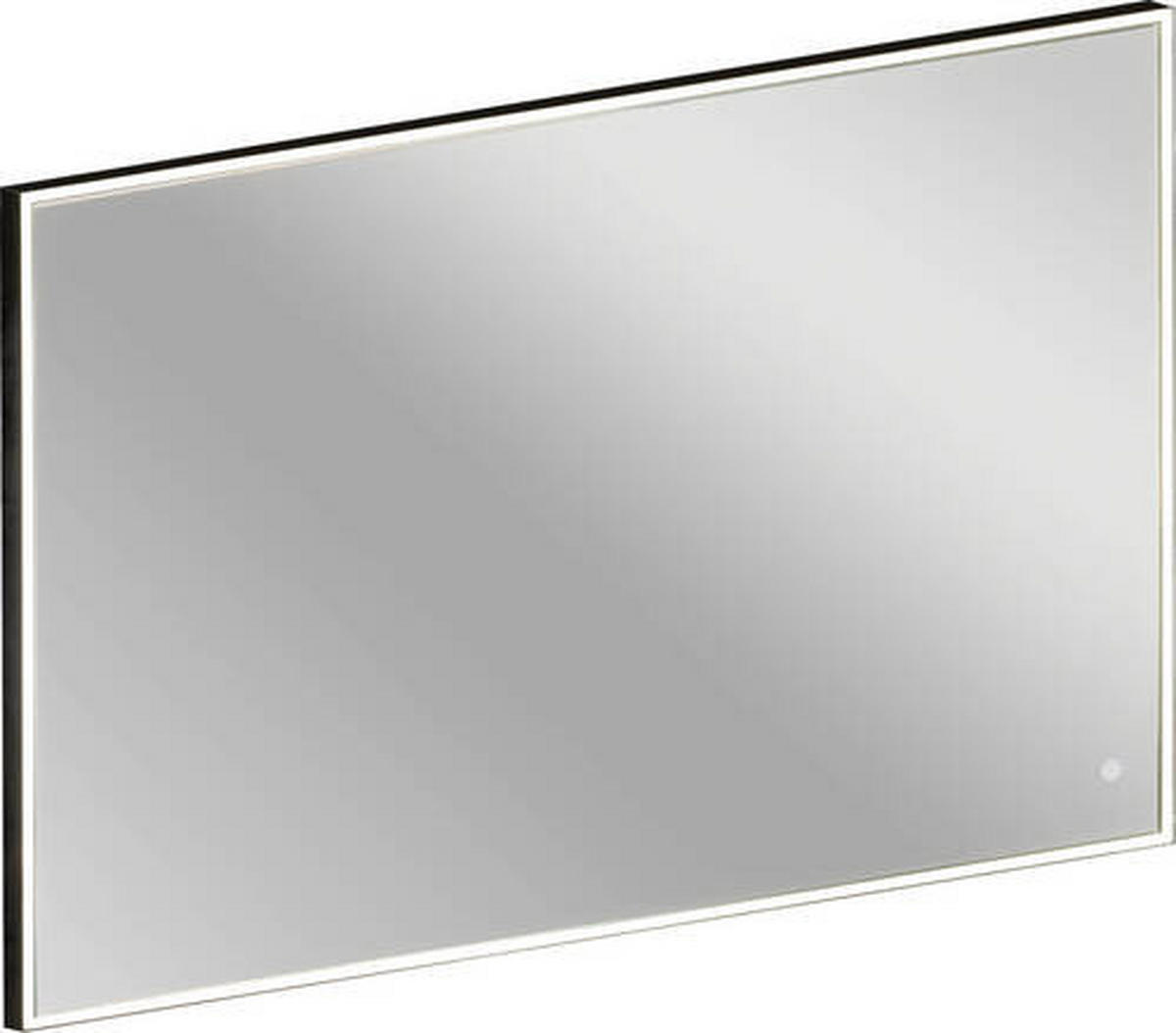 BADEZIMMERSPIEGEL 100/68/3,5 cm  - Schwarz, MODERN, Glas/Kunststoff (100/68/3,5cm) - Voleo