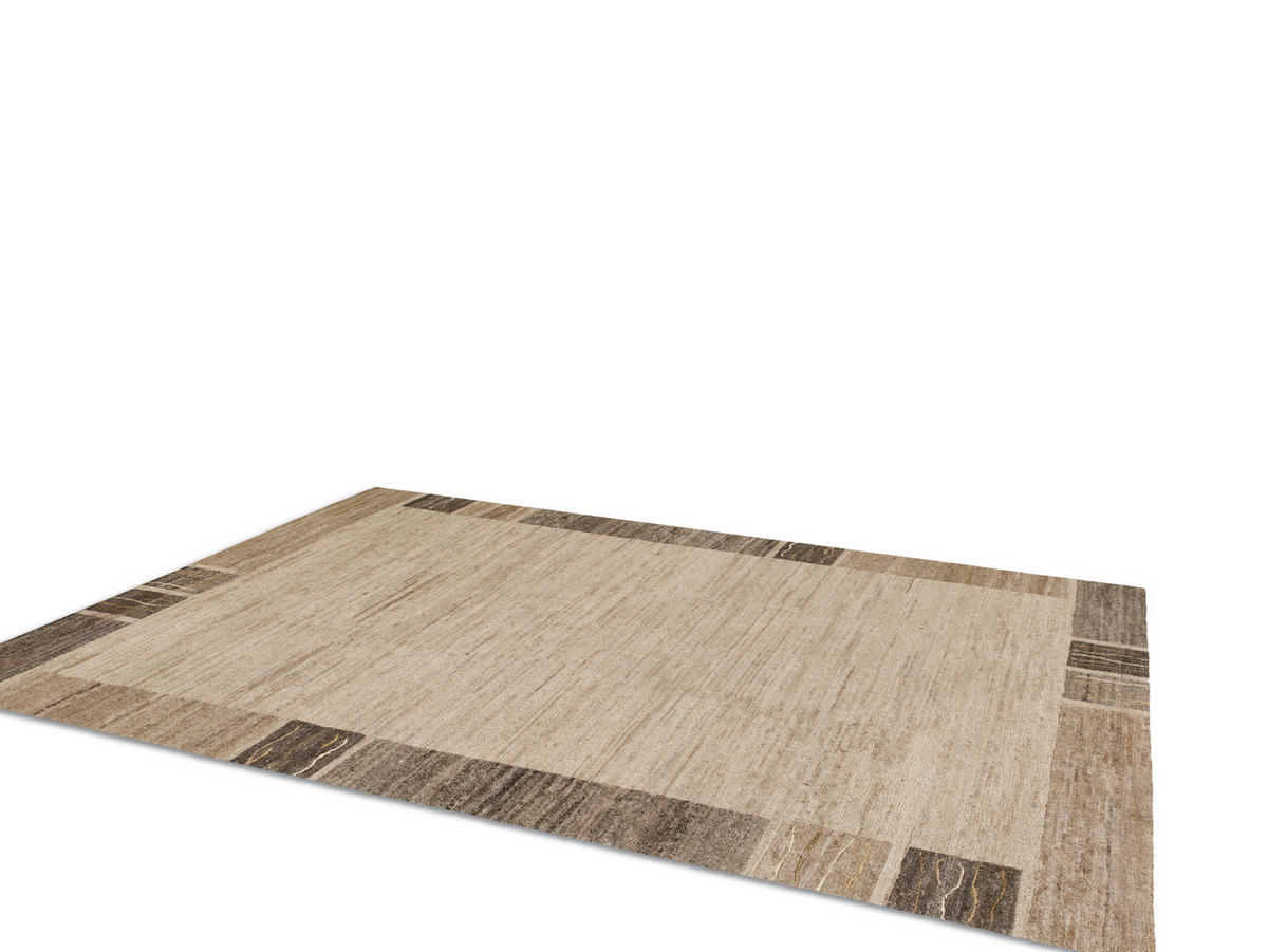 WOLLTEPPICH 120/180 cm Natura Silk Greny Creme, Naturfarben rechteckig  - Creme/Naturfarben, Basics, Textil (120/180cm) - Cazaris
