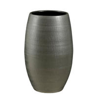 KVETNÍK keramika, 31/50 cm - antracitová, Basics, keramika (31/50cm)