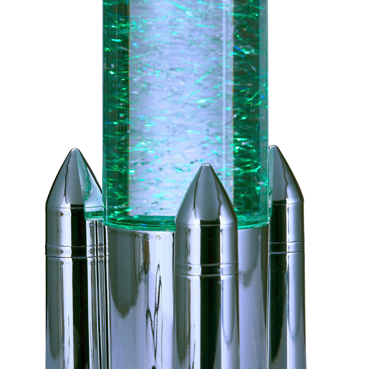 LED-TISCHLEUCHTE Apollo 10,5/33 cm  - Chromfarben/Transparent, LIFESTYLE, Kunststoff (10,5/33cm)