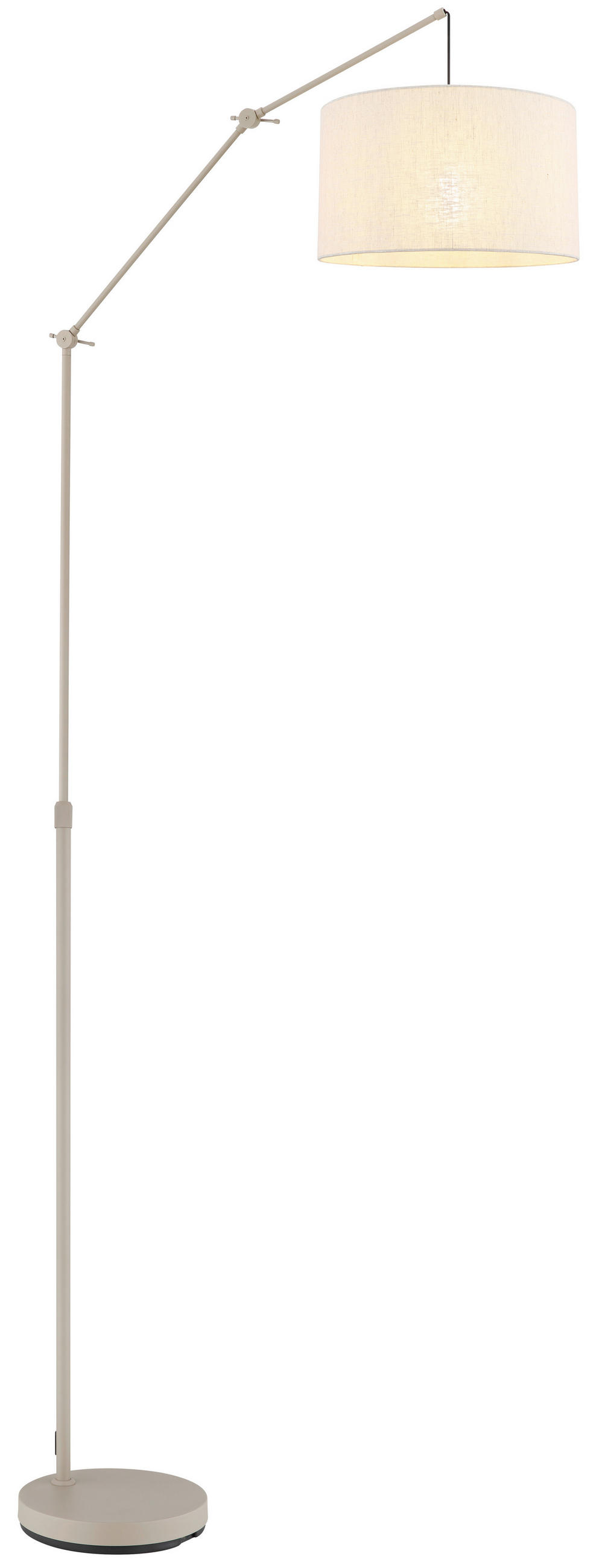 STEHLEUCHTE Rom 112/40/200 cm  - Sandfarben/Beige, Design, Kunststoff/Textil (112/40/200cm) - Globo