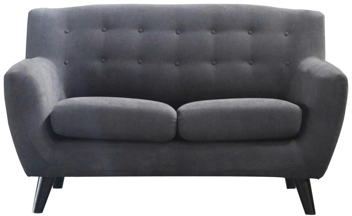 DVOSJED drvo, tekstil  crna, tamno siva    - tamno siva/crna, Moderno, drvo/tekstil (134/82/85cm) - Ti'me