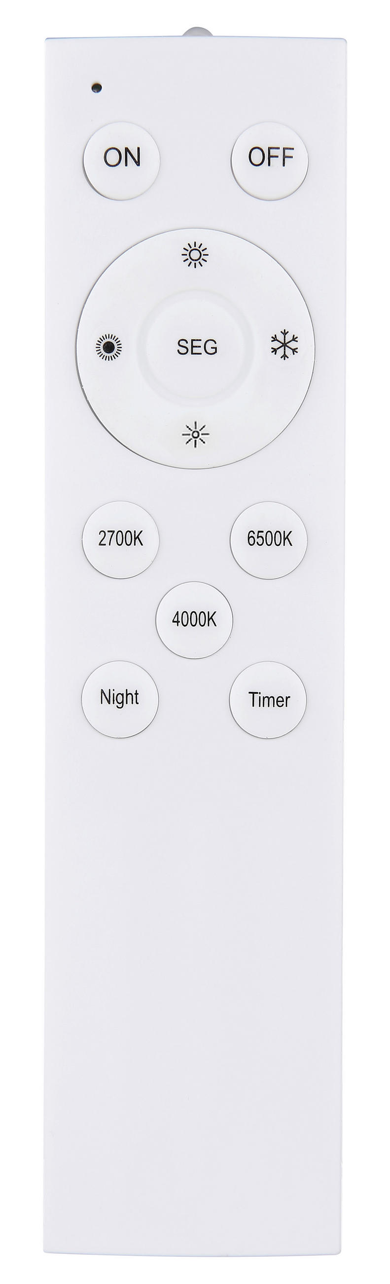 STROPNA LED-SVETILKA   //2700-6500 K/230 V/ - barve kroma/bela, Konvencionalno, kovina/umetna masa (46/6,5cm) - Globo
