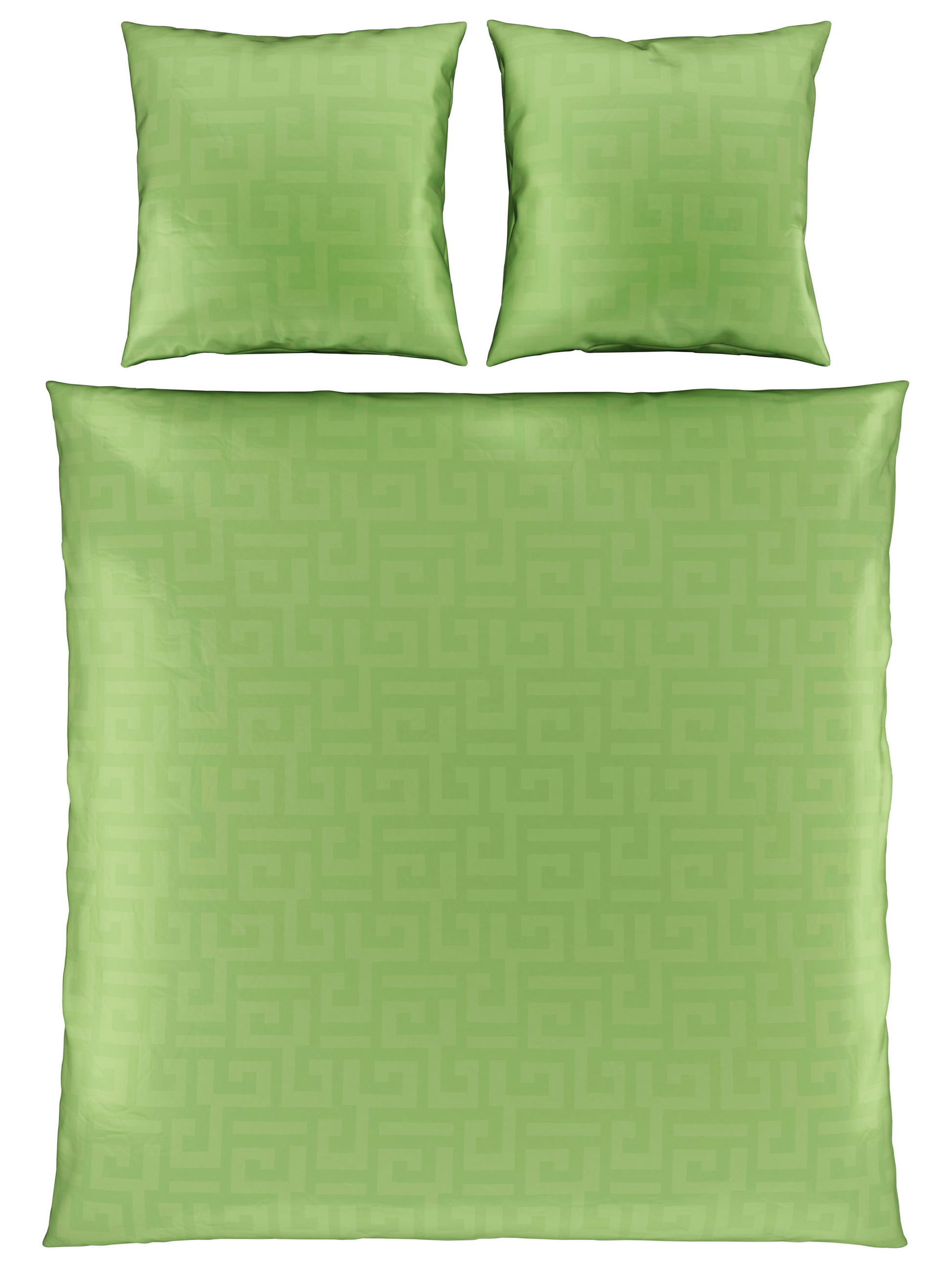 OBOJSTRANNÁ POSTEĽNÁ BIELIZEŇ, satén, zelená, 200/200 cm - zelená, Basics, textil (200/200cm) - Bio:Vio