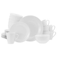 KOMBISERVICE Weiß Base Weiß 24-teilig 6 Personen  - Weiß, Basics, Keramik - Creatable