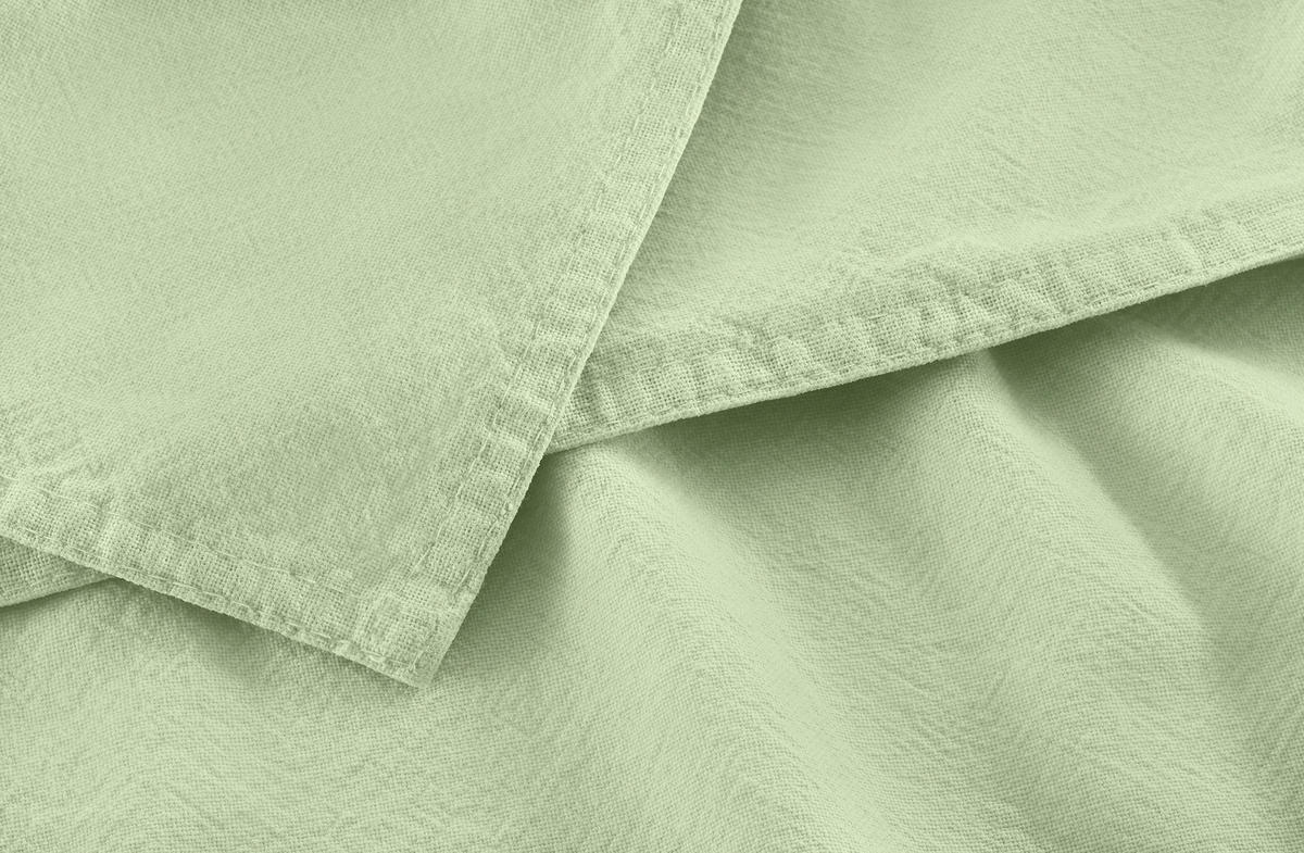 BETTWÄSCHE 150/220 cm  - Salbeigrün, Basics, Textil (150/220cm)