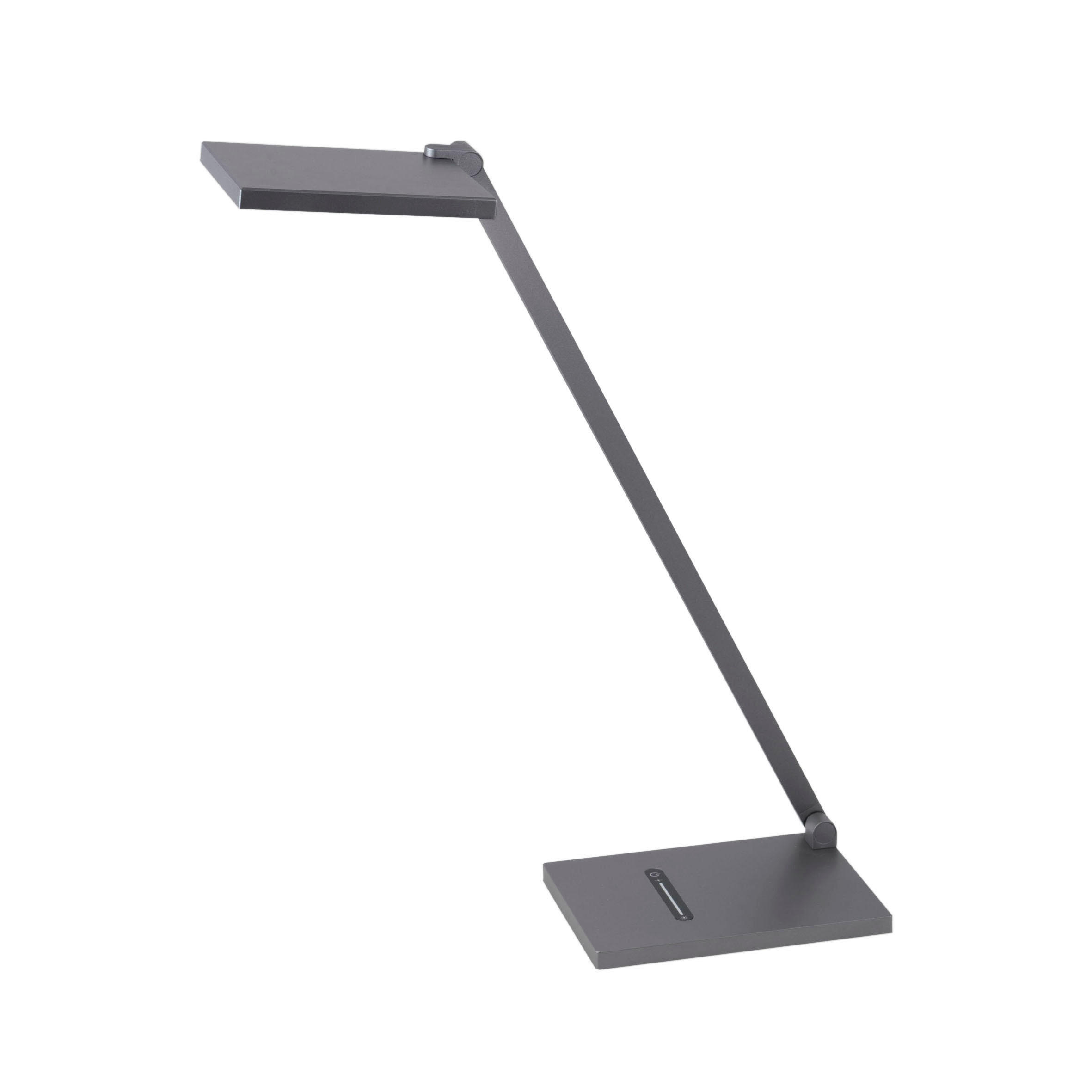 LED-SCHREIBTISCHLEUCHTE Zermatt 16/12/58 cm   - Dunkelgrau, Design, Metall (16/12/58cm) - Fabas Luce