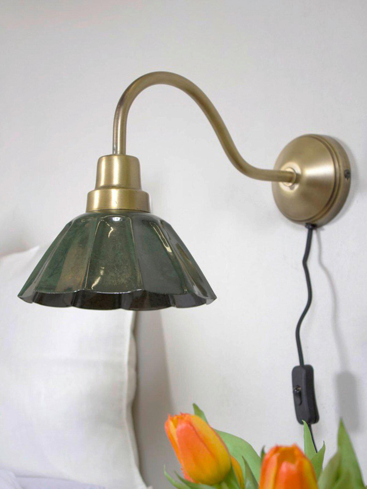 WANDLEUCHTE 17/25/34 cm   - Dunkelgrün, LIFESTYLE, Metall (17/25/34cm)