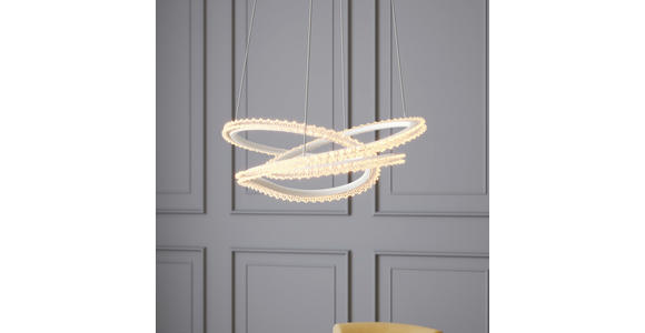 LED-HÄNGELEUCHTE 55/120 cm  - Weiß, Basics, Kunststoff/Metall (55/120cm) - Novel