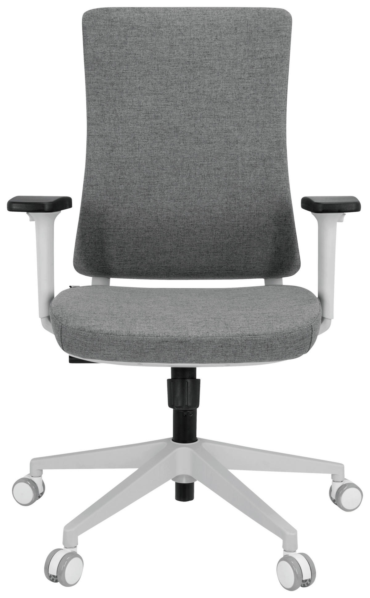 DREHSTUHL Flachgewebe Grau  - Schwarz/Grau, Basics, Kunststoff/Textil (66/104/58cm) - MID.YOU