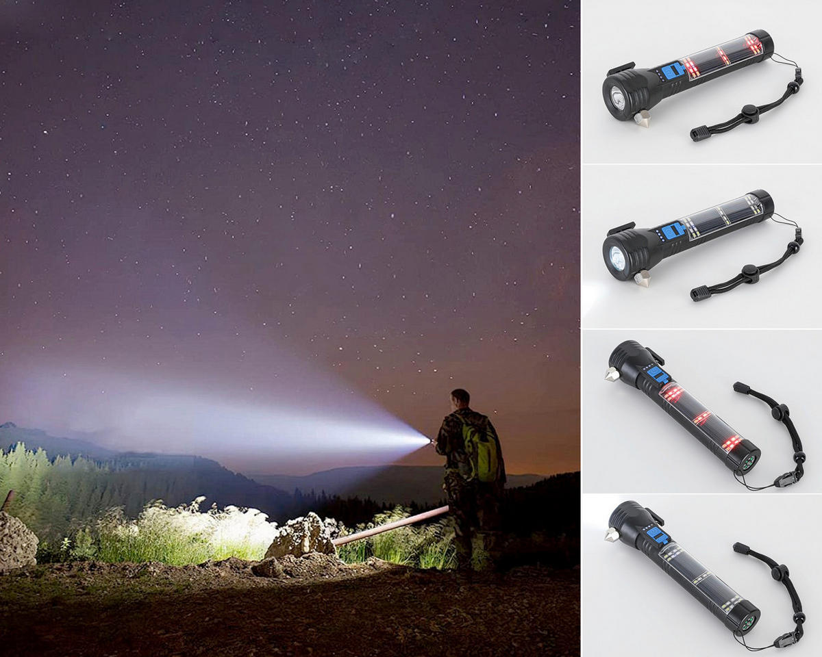 ELEMLÁMPA - fekete/áttetsző, Basics, műanyag/fém (20/3,2/4,5cm) - Boxxx