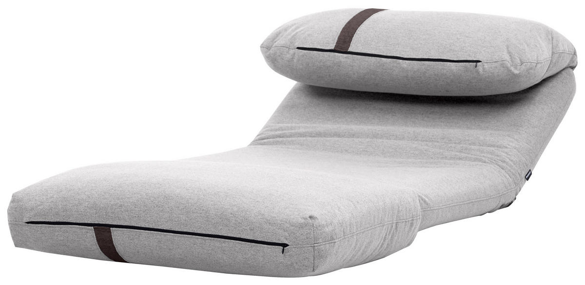 SCHLAFSESSEL  in Webstoff Hellgrau  - Dunkelgrau/Hellgrau, Design, Textil (78/58/82cm) - Livetastic