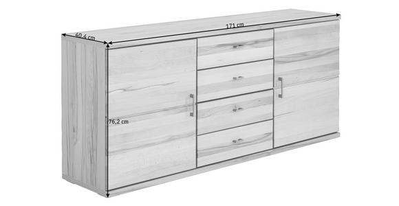 SIDEBOARD 171/74/40,4 cm - Silberfarben/Buchefarben, KONVENTIONELL, Holz/Holzwerkstoff (171/74/40,4cm) - Cantus