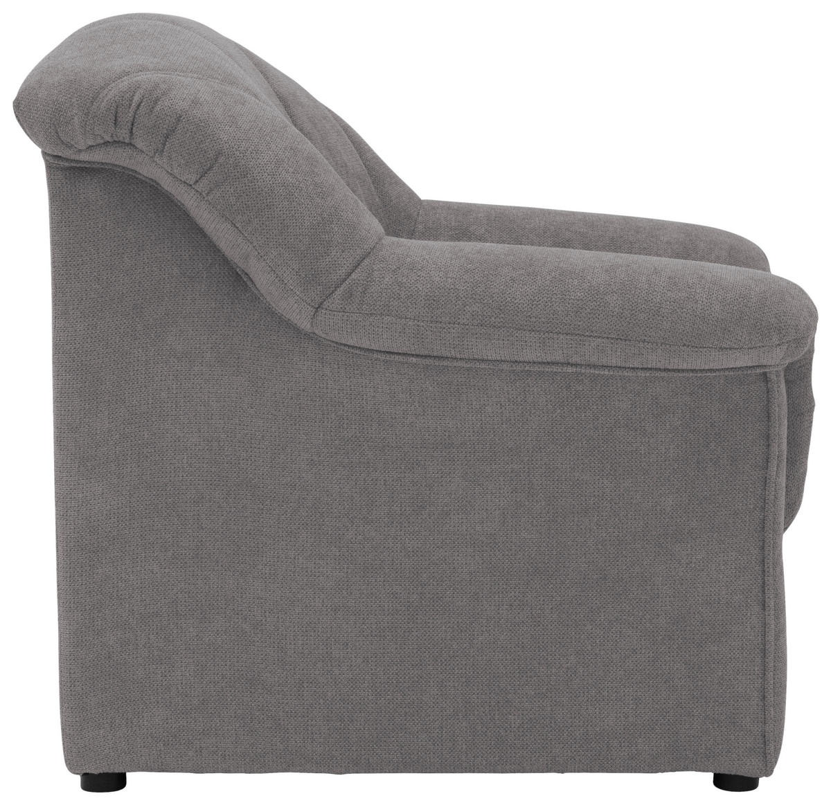SESSEL Mikrofaser Dunkelgrau    - Dunkelgrau/Schwarz, KONVENTIONELL, Kunststoff/Textil (99/84/82cm) - MID.YOU