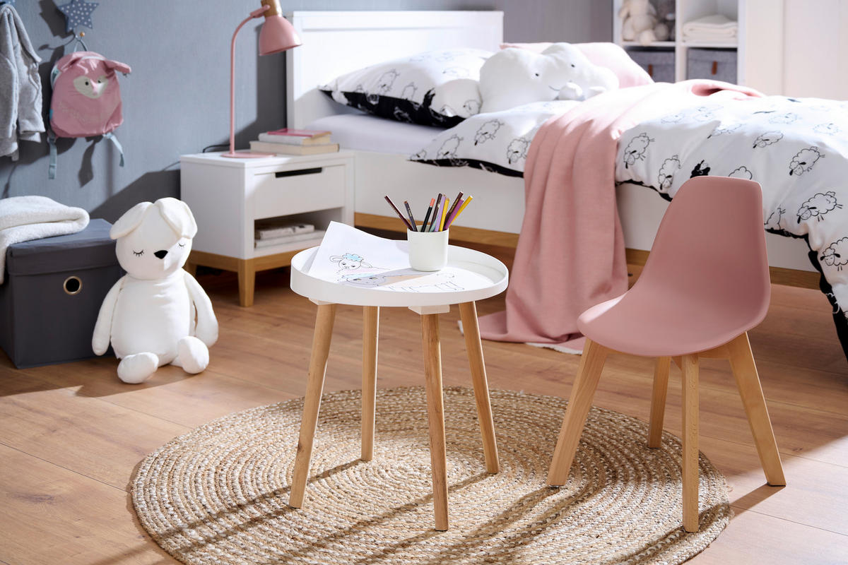 DJEČJA STOLICA   - ružičasta/boje bukve, Trend, drvo/plastika (31/57/38cm) - My Baby Lou