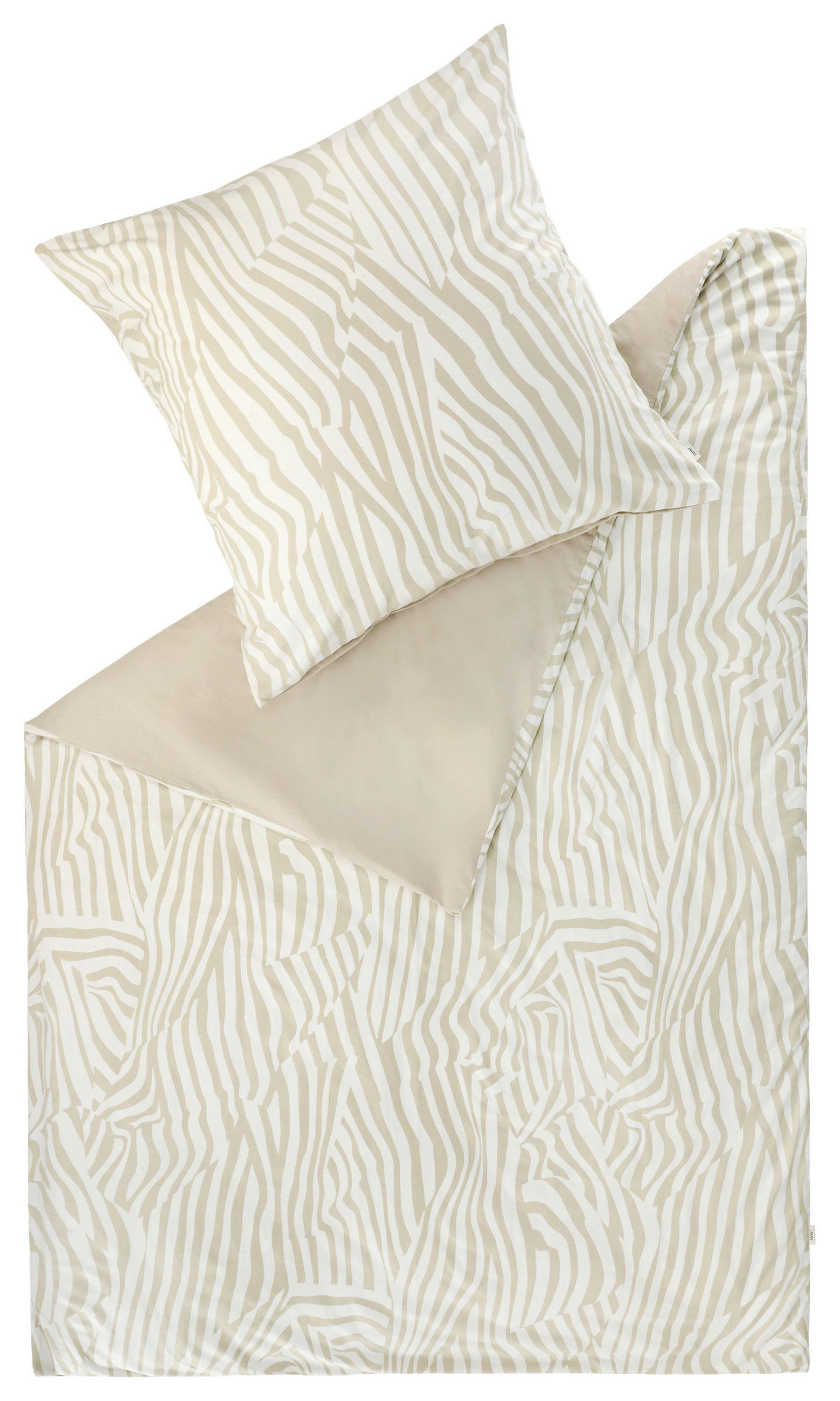 BETTWÄSCHE E-Salo beige Flanell 155/220 cm  - Beige, Design, Textil (155/220cm) - Esprit